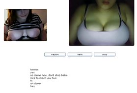 Hatalmas csöcsök a chatroulette, november 22-én. 2010-ben, a chatroulette hatalmas