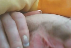 Felesége, szőrös pina, maszturbáció, férfiak,cum a dörzsölés sperma a vaginájába
